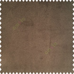 Dark chocolate brown color complete plain velvet finished soft touch surface polyester base sofa fabric