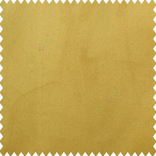 Tuscan sun yellow color complete plain velvet finished soft touch surface polyester base sofa fabric