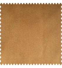 Golden brown color complete plain velvet finished soft touch surface polyester base sofa fabric