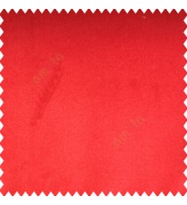 Red color complete plain velvet finished soft touch surface polyester base sofa fabric