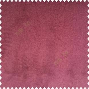 Boysenberry purple color complete plain velvet finished soft touch surface polyester base sofa fabric