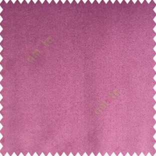 Purple color complete plain velvet finished soft touch surface polyester base sofa fabric