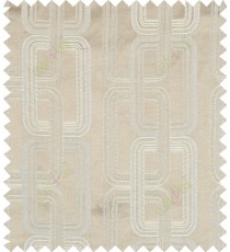 Brown beige color contemporary retro design polycotton main curtain designs