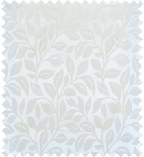 Cream white color floral pattern polycotton main curtain designs