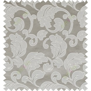 Grey beige color traditional design polycotton main curtain designs