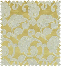 Yellow beige color traditional design polycotton main curtain designs