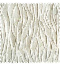 White color vertical folded vertical twist lines 3D embossed patterns horizontal texture lines polyester main curtain