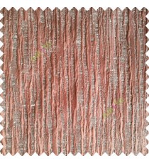 Dark brown cream color vertical embossed bold lines horizontal texture lines 3D patterns crush designs polyester main curtain