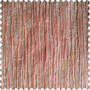 Dark brown cream color vertical embossed bold lines horizontal texture lines 3D patterns crush designs polyester main curtain