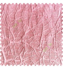 Pink color abstract designs network 3d embossed patterns texture horizontal lines polyester main curtain