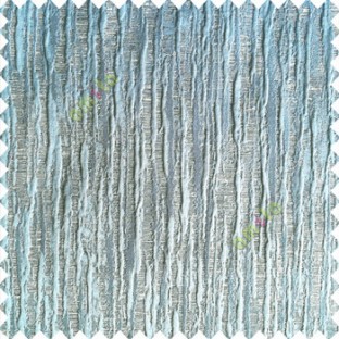 Blue cream color vertical embossed bold lines horizontal texture lines 3D patterns crush designs polyester main curtain