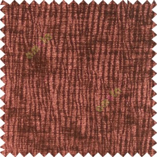 Cinnamon brown color vertical texture stripes velvet finished surface thick background flowing river sofa fabric