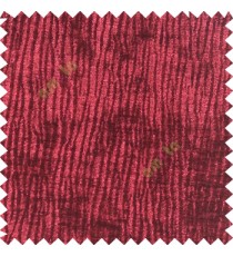 Maroon color vertical texture stripes velvet finished surface thick background flowing river sofa fabric