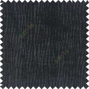 Pure black color vertical texture stripes velvet finished surface thick background flowing river sofa fabric