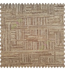 Brown beige grey color vertical and horizontal lines texture background fabric geometric patterns polyester main curtain
