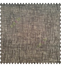 Black beige color vertical ornament short sticks texture finished background polyester main curtain