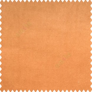 Orange color complete plain designless polyester background velvet finished fabric sofa fabric