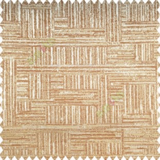 Copper brown grey color vertical and horizontal lines texture background fabric geometric patterns polyester main curtain