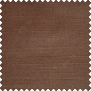 Chocolate brown color solid plain embossed horizontal lines thick fabric polyester composition main curtain