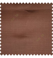 Brown color solid plain embossed horizontal lines thick fabric polyester composition main curtain