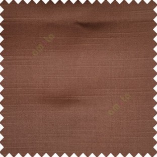 Brown color solid plain embossed horizontal lines thick fabric polyester composition main curtain