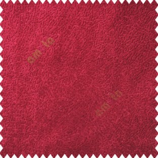Maroon color complete plain velvet finished soft touch surface polyester background sofa fabric