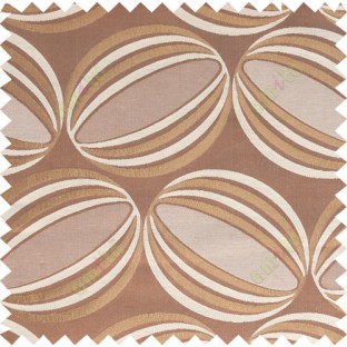 Gold rust beige color watermelon shadow pattern with thick fab polycotton main curtain designs
