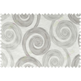 Grey brown beige color orbit pattern polycotton main curtain designs   113352