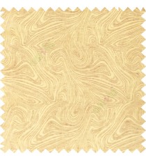 Gold and brown color combination abstract design rock layers texture finished  random flowing lines polycotton main curtain