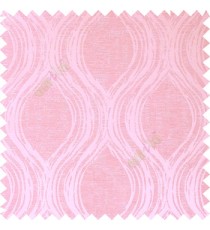 Pink color combination ogee design traditional patterns texture finished smooth and shiny design lines background vertical  polycotton main curtain