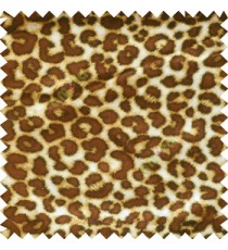 Brown beige yellow color beautiful animal prints velvet finished blood cells circles leopard skin sofa fabric