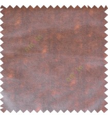 Copper brown color solid texture finished surface leatherette texture gradient sofa fabric