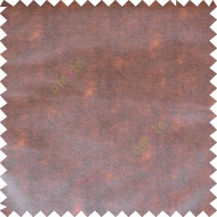 Copper brown color solid texture finished surface leatherette texture gradient sofa fabric