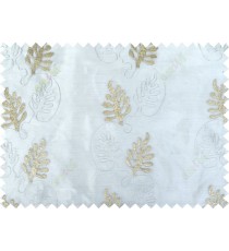 White brown silver color vertical floral stripes design poly sheer curtains design 
