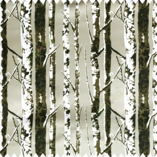 Black brown white beige color natural trees pattern branches wooden texture finished color shades polyester base fabric main curtain