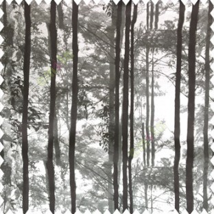 Black grey color natural trees pattern branches wooden texture finished color shades polyester base fabric main curtain