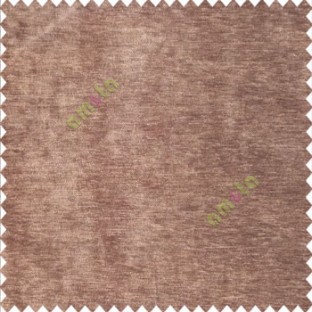 Solid brown color velvet finished soft touch shiny material poly sofa fabric