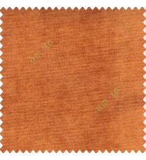 Solid orange color velvet finished soft touch shiny material poly sofa fabric
