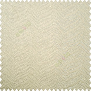 Beige color horizontal zigzag texture flowing lines weaving thin patterns polyester base thick fabric main curtain