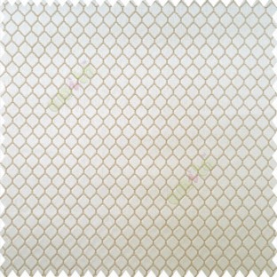 Beige gold color geometric designs texture finished background hexagon patterns polyester base thick fabric main curtain