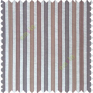 Brown beige green color vertical embossed stripes texture finished surface polyester main curtain