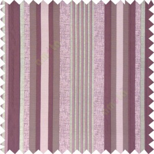 Purple silver color vertical embossed mixed of bold and pencil stripes with texture finished surface soft touch polyester main curtain