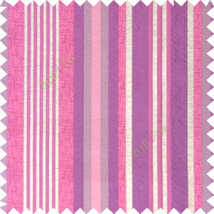 Purple pink silver color vertical embossed mixed of bold and pencil stripes with texture finished surface soft touch polyester main curtain