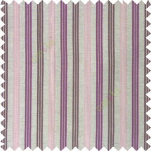 Bright purple brown color combination with silver base color vertical embossed stripes texture finished surface polyester main curtain