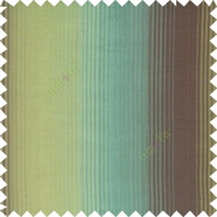 Blue brown green color vertical embossed stripes texture finished surface polyester main curtain