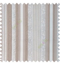 Grey silver color vertical embossed mixed of bold and pencil stripes with texture finished surface soft touch polyester main curtain