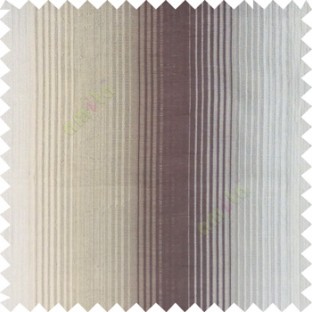 Grey beige color vertical embossed stripes texture finished surface polyester main curtain