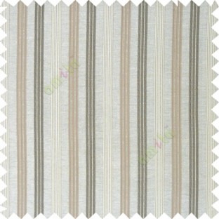 Grey brown color combination with silver base color vertical embossed stripes texture finished surface polyester main curtain