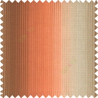 Orange brown gold color vertical embossed stripes texture finished surface polyester main curtain