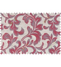 Red brown beige colour traditional pattern with thick background fab polycotton main curtain designs
